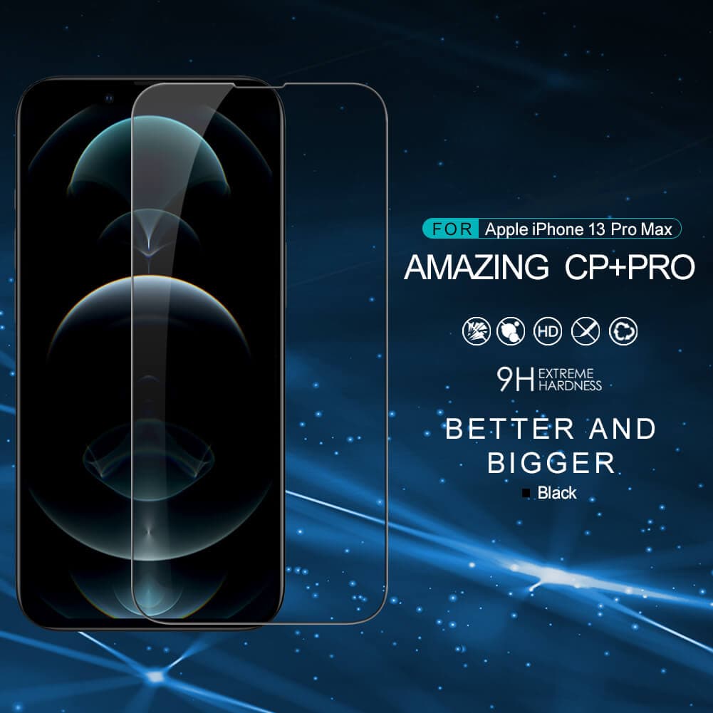 گلس نیلکین آیفون Apple iphone 13 pro max مدل Cp plus pro — تصویر ۲