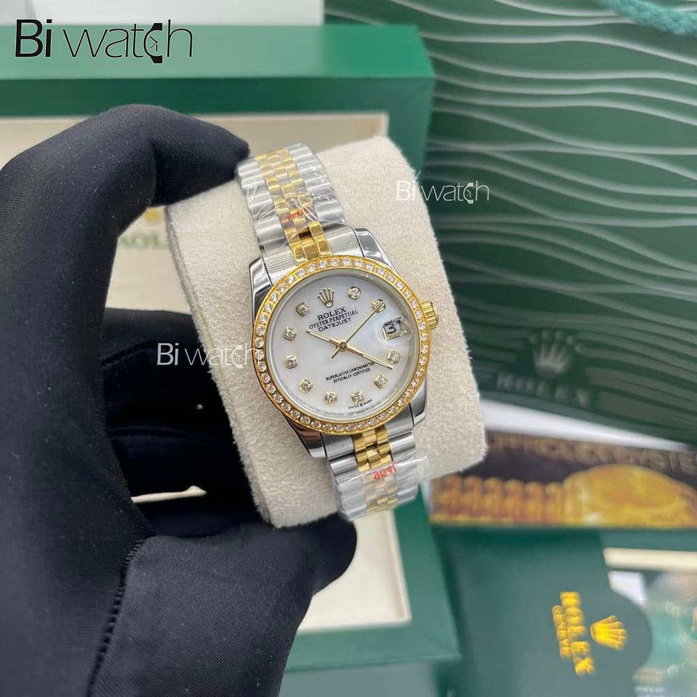 ساعت مچی مردانه رولکس نگین دار Rolex Date-Just 6434R