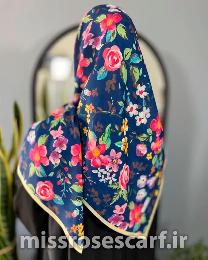 روسری قواره 120 طرح آنیسا — تصویر ۴