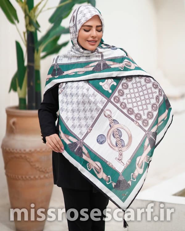 روسری نخی طرح آیناز — تصویر ۲