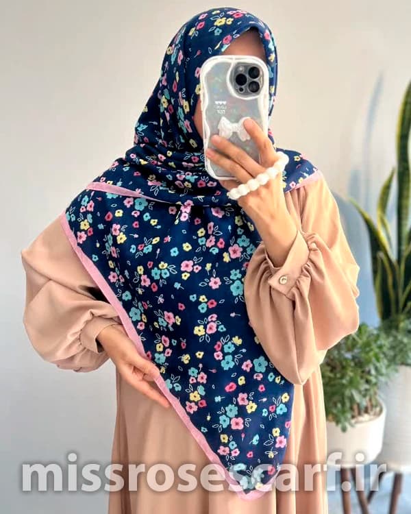 روسری قواره 120 کد g242 — تصویر ۲