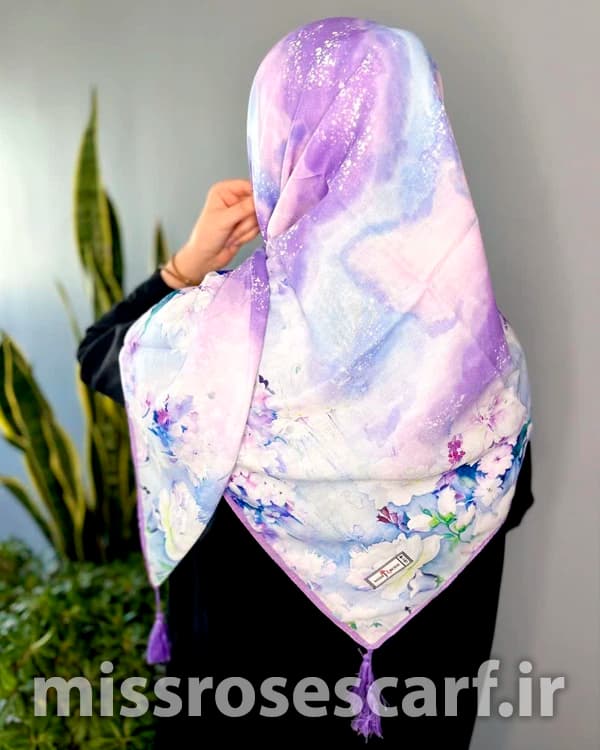 روسری قواره 120 طرح Saba — تصویر ۳