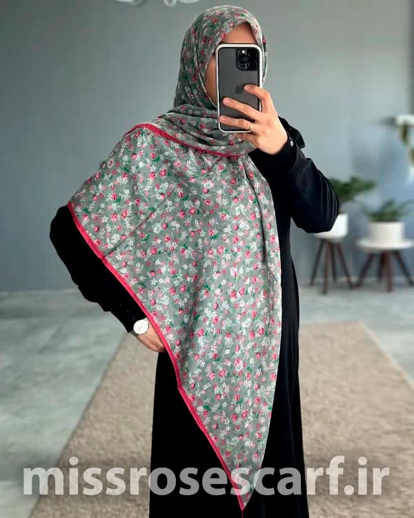 روسری نخی طرح Arezoo — تصویر ۲