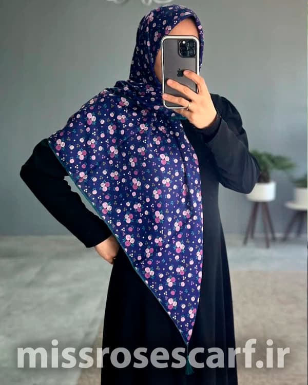 روسری قواره 120 کد M205 — تصویر ۲