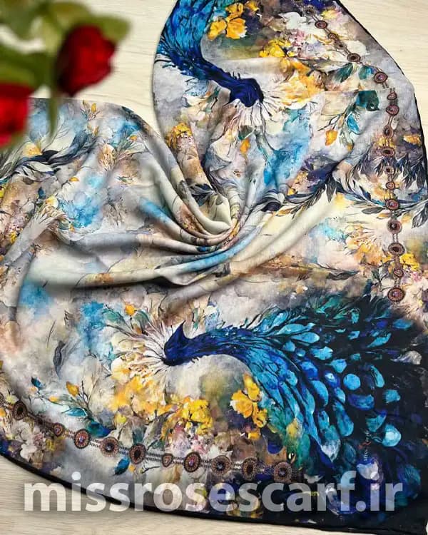 روسری قواره 120 کد M201 — تصویر ۲