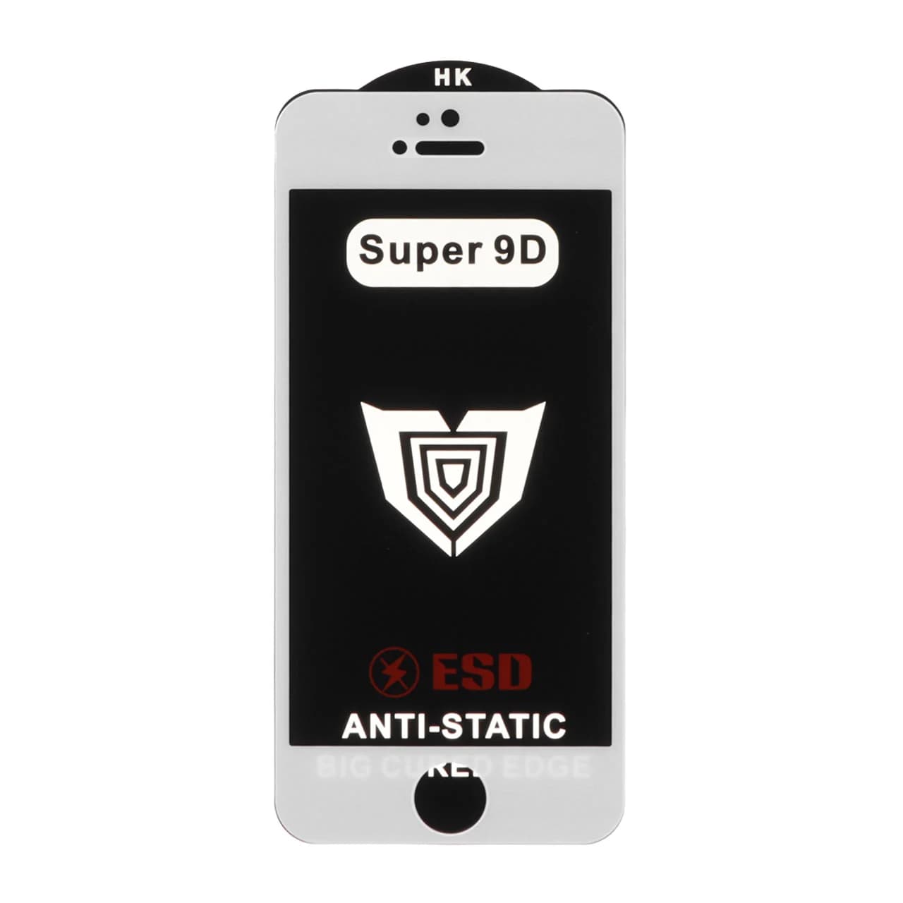 محافظ صفحه نمایش شیشه ای Full Cover ESD Anti Static – Super 9D مدل Apple iPhone 5 /Apple iPhone 5s (بدون پک) – سفید