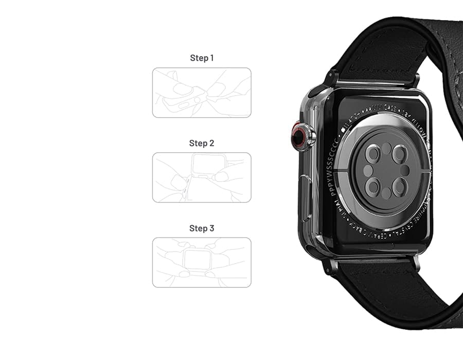بند اپل واچ پرودو iGuard Leather Loop Watch Band 44/45mm — تصویر ۴