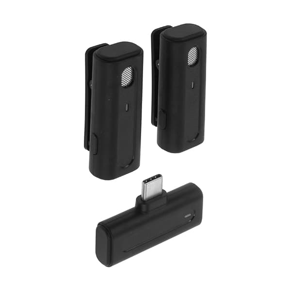 میکروفن یقه ای مدل K93 Dual mic Type-c — تصویر ۳