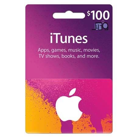 گیفت کارت آیتونز 100 دلاری