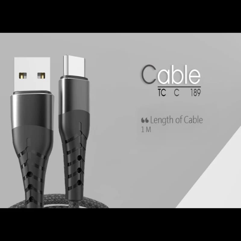 کابل شارژر USB به USB-C تسکو مدل TCC189 طول 1 متر — تصویر ۳