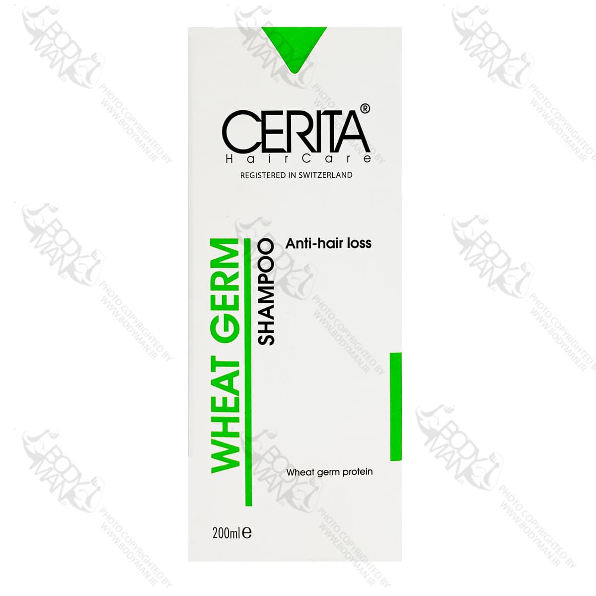 شامپو تقویت کننده و ضد ریزش پروتئین جوانه گندم سریتا | CERITA WHEAT GERM SHAMPOO