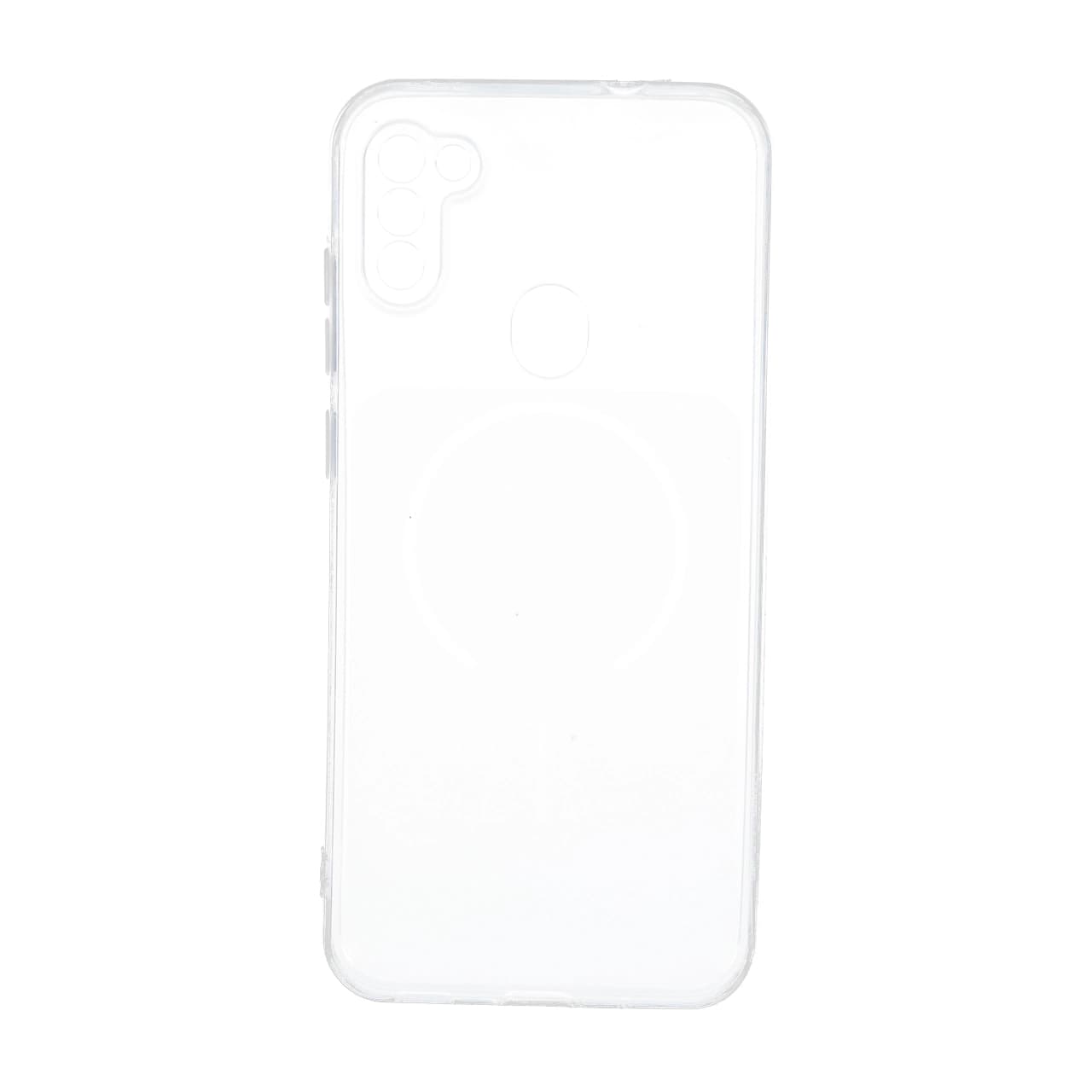 قاب ژله ای شفاف مستطیلی طرح مگ سیف محافظ لنزدار Samsung Galaxy A11 / M11 — تصویر ۴