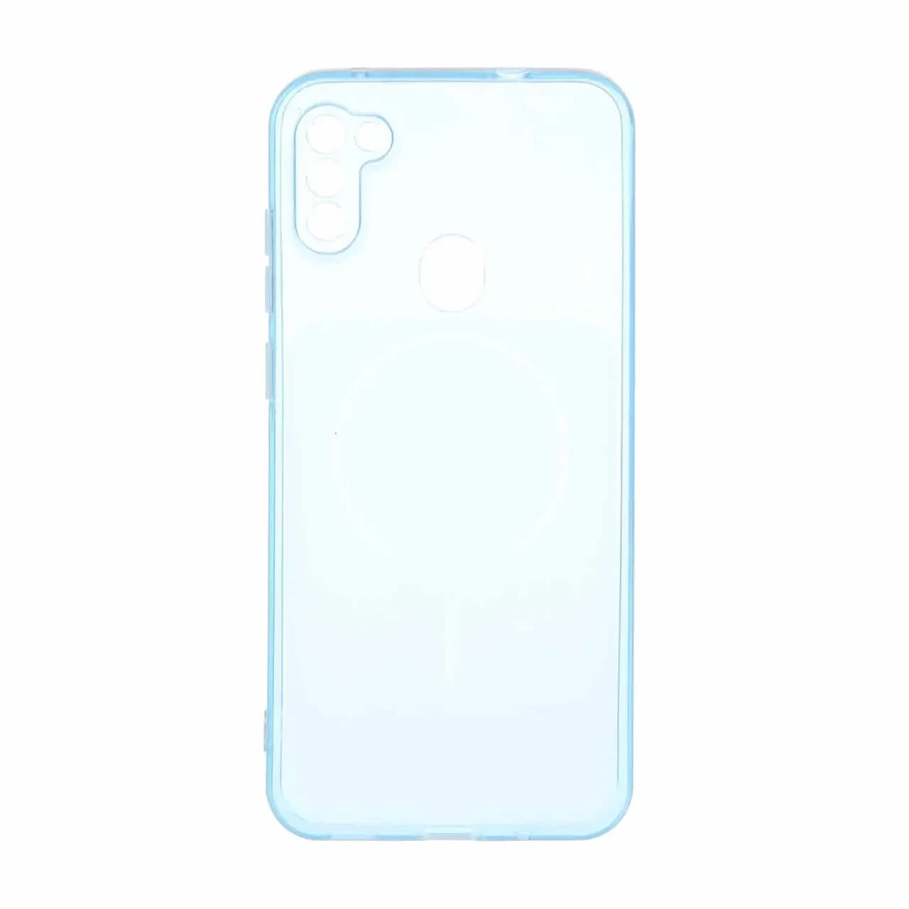 قاب ژله ای شفاف مستطیلی طرح مگ سیف محافظ لنزدار Samsung Galaxy A11 / M11 — تصویر ۲