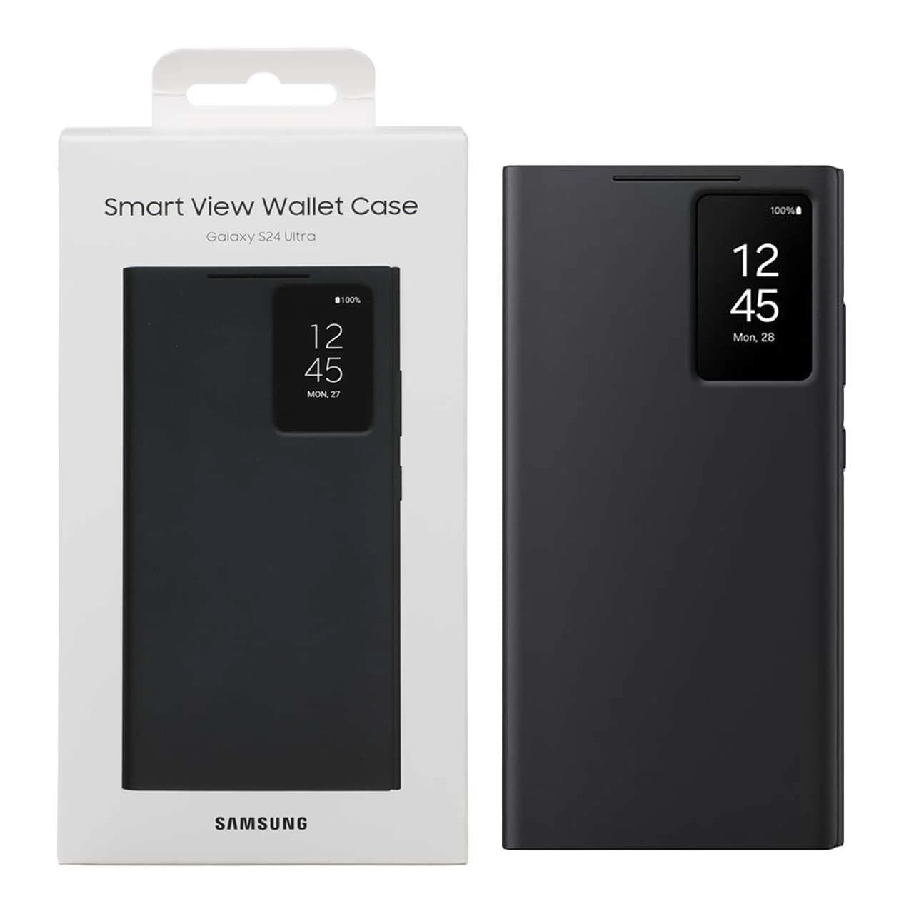 کیف هوشمند اورجینال سامسونگ Smart View Wallet Case مدل Samsung Galaxy S24 Ultra