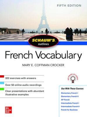 کتاب فرانسه Schaum’s Outline of French Vocabulary, Fifth Edition