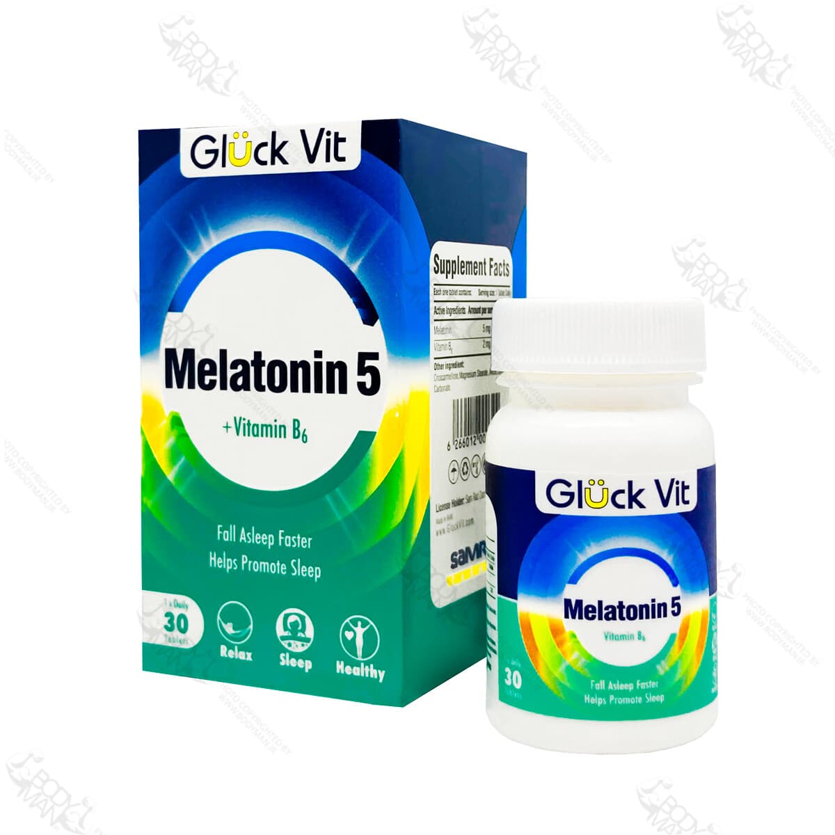 ملاتونین ۵ + ویتامین ب۶ گلوک ویت | Gluck Vit Melatonin 5 +B6