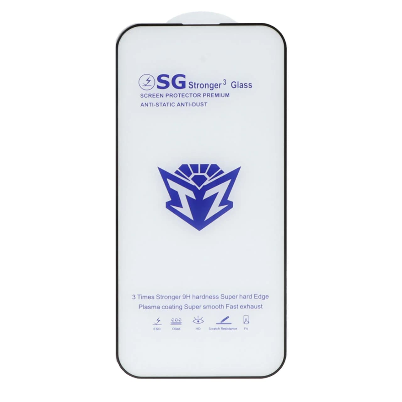محافظ صفحه نمایش شیشه ای Full Cover Esd-SG مدل Apple iphone 16 / iPhone 15 / iPhone 14 Pro