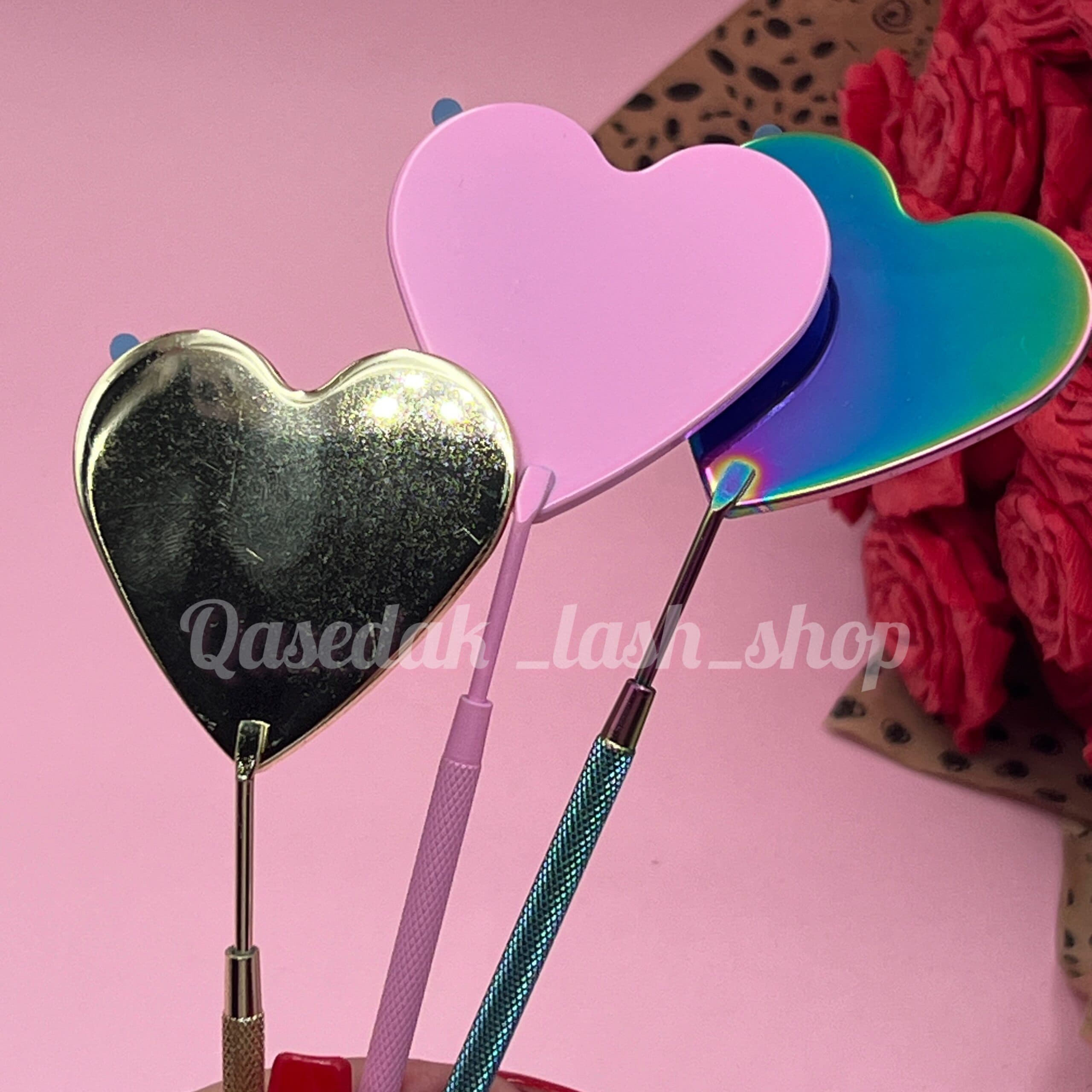 آینه مژه قلبی