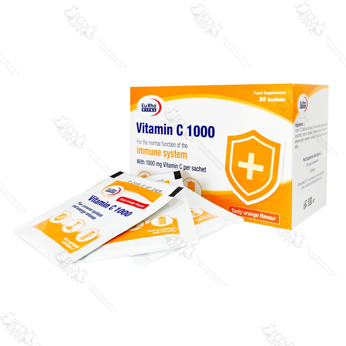 ویتامین ث ۱۰۰۰ ساشه ای یورو ویتال | EuRho VITAL Vitamin C 1000 sachet — تصویر ۵