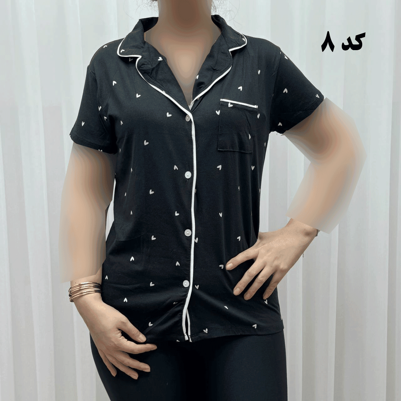 لباس خواب جلو باز وارداتی کد 1163