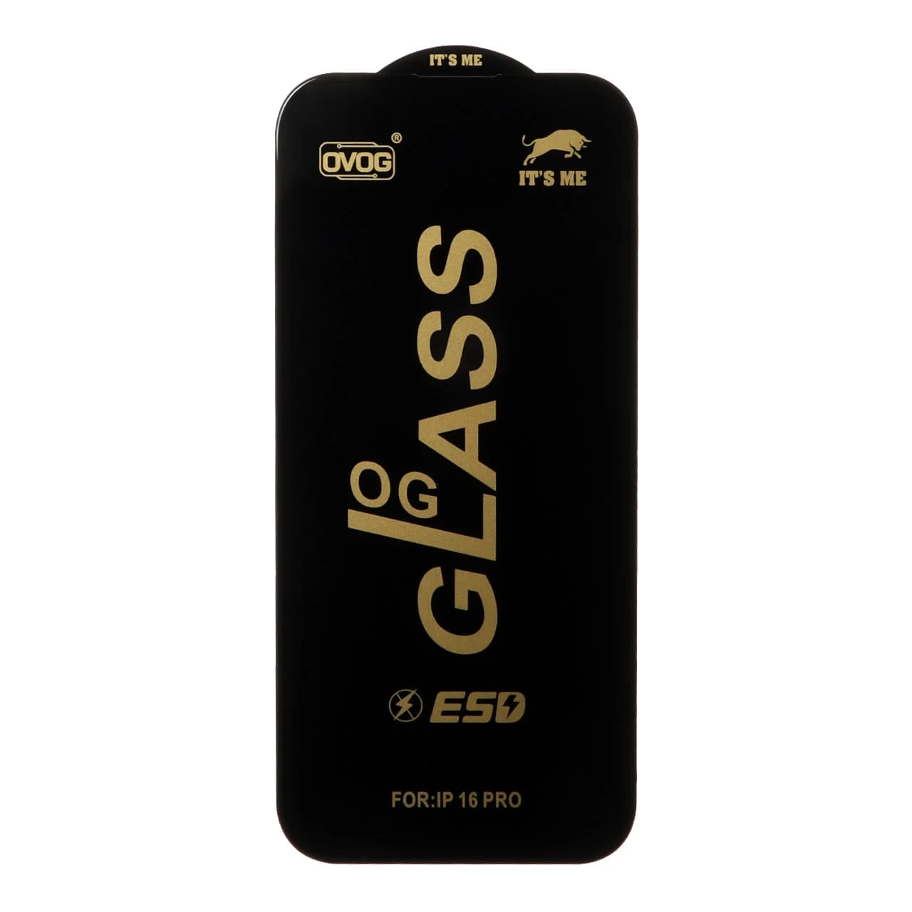 محافظ صفحه نمایش شیشه ای درجه یک Apple iPhone 17 / iPhone 16 Pro – Full Cover OG – ESD OVOG – (بدون پک) – مشکی