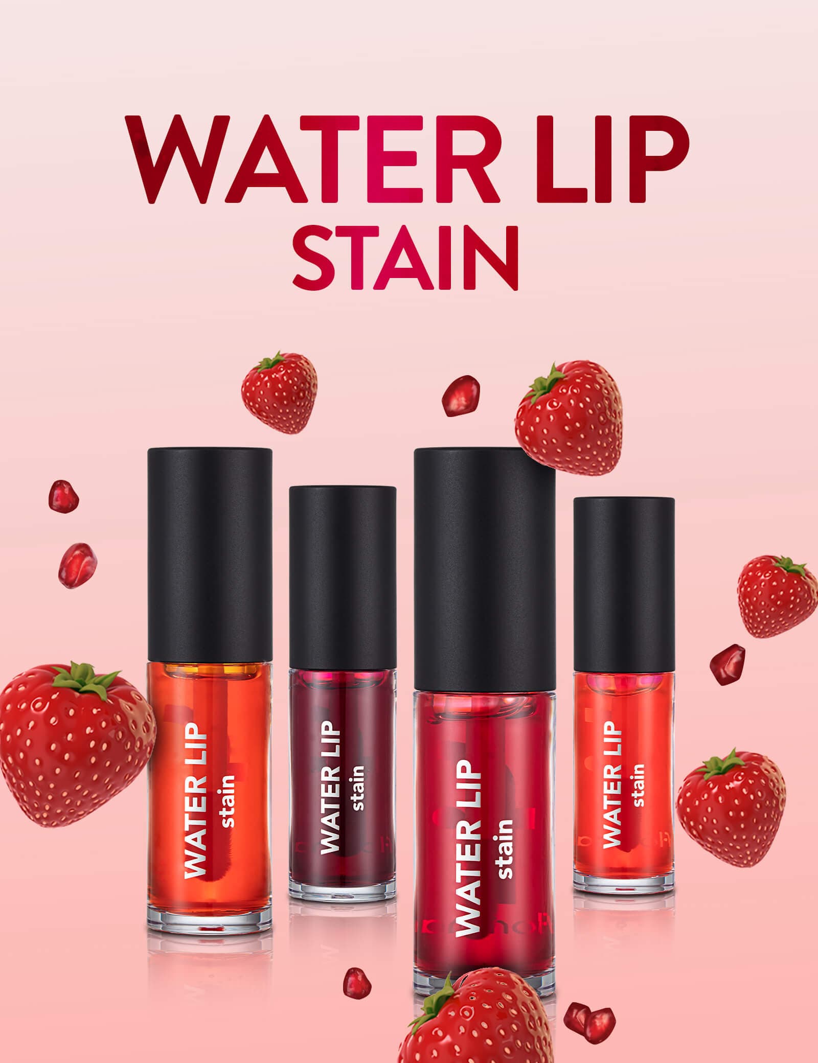 تینت لب فلورمار مدل Water Lip Stain رنگ 001 Infinite Pink — تصویر ۵