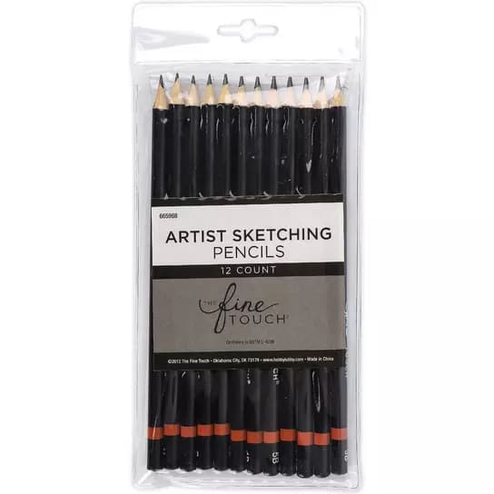 مداد طراحی 12عددی فاین تاچ SKETCHING PENCILS FINE TOUCH — تصویر ۳