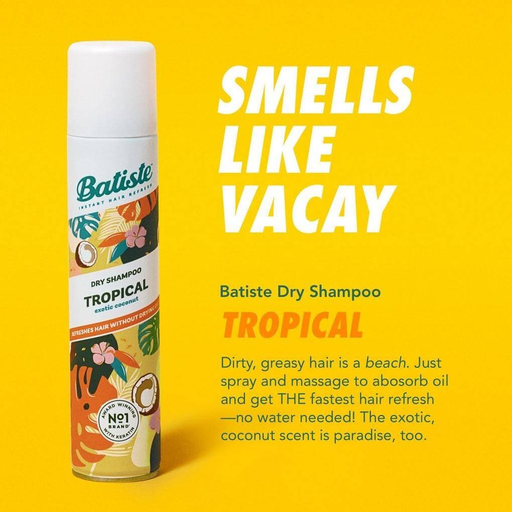 شامپو خشک باتیست مدل Tropical حجم 200 میل — تصویر ۳