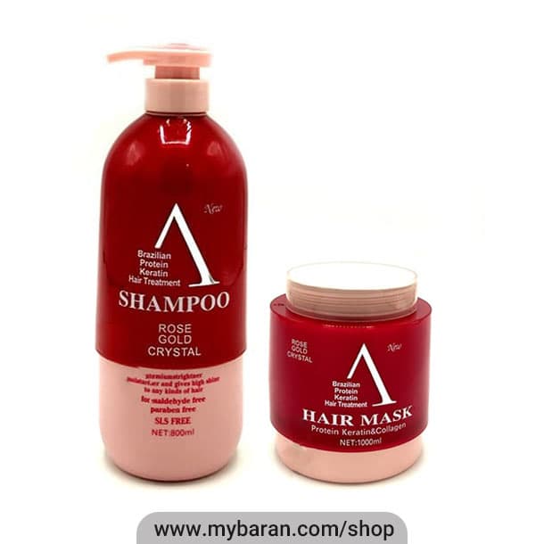 شامپو و ماسک مو رز گلد Rose Gold