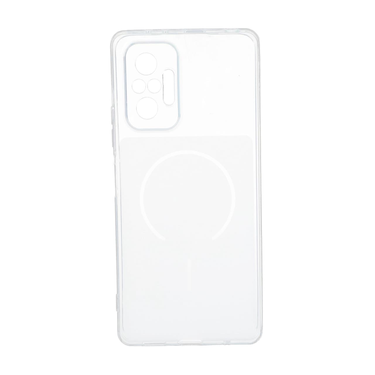 قاب ژله ای شفاف مستطیلی طرح مگ سیف محافظ لنزدار Xiaomi Redmi Note 10 Pro 4G / Redmi Note 10 Pro Max — تصویر ۳