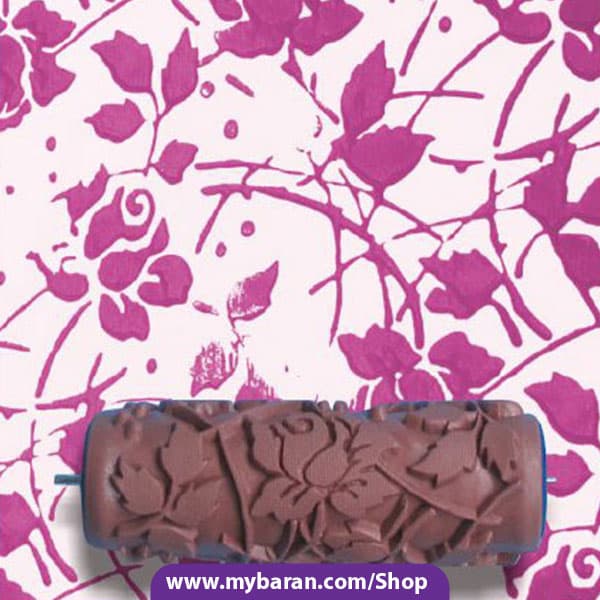 طرح کاغذ دیواری گل سرخ GR-03 گل ریز و شاخ و برگ