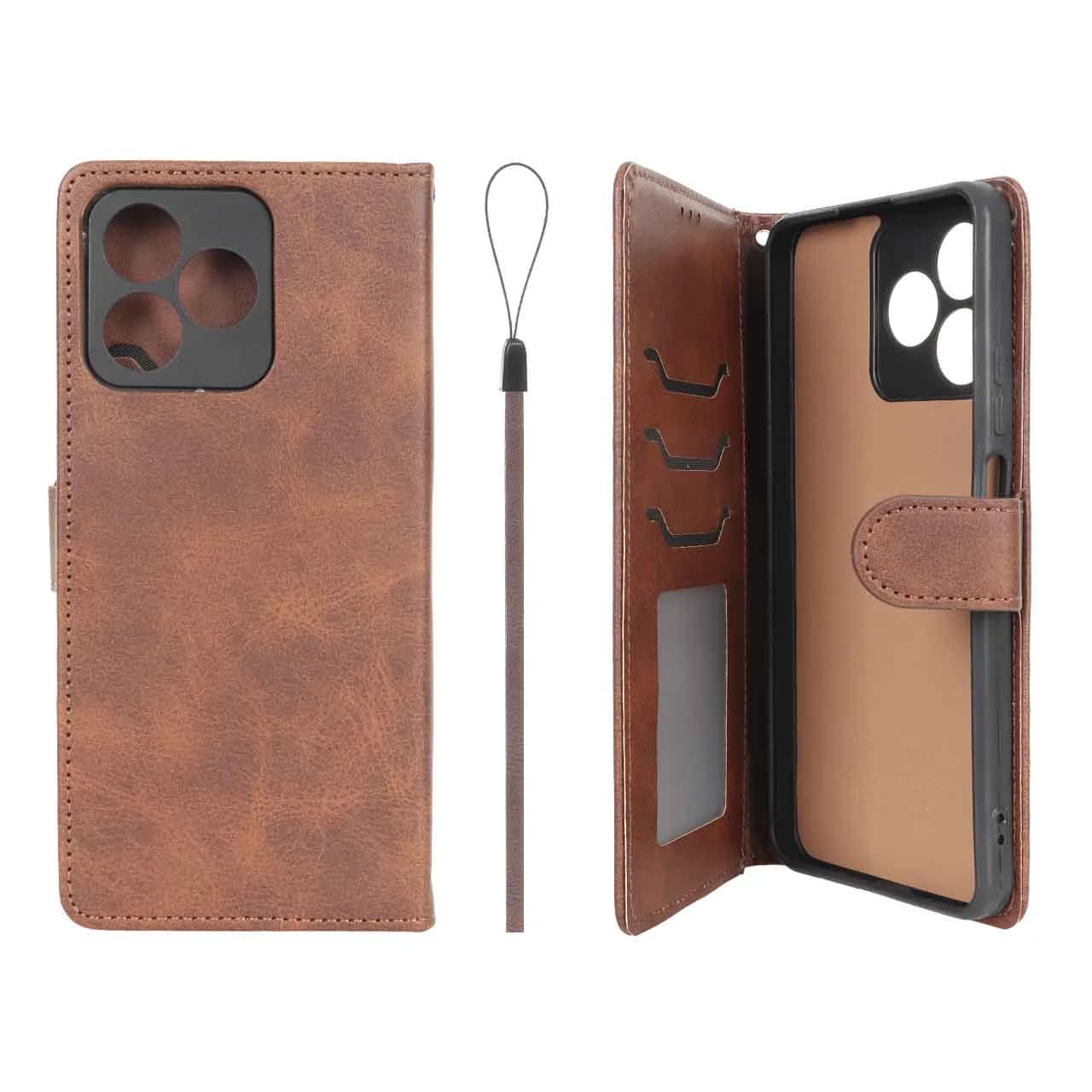 کیف موبایل مگنتی درجه یک داخل خز MNC Plus مدل Realme C53 / C51 / Note 50
