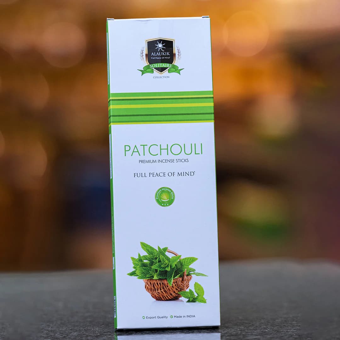 عود دست ساز نعنا هندی Patchouli از برند آلاکیک Alaukik