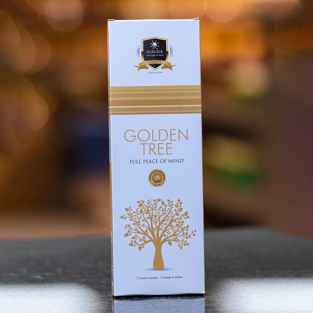 عود دست ساز درخت طلایی GOLDEN TREE از برند آلاکیک Alaukik