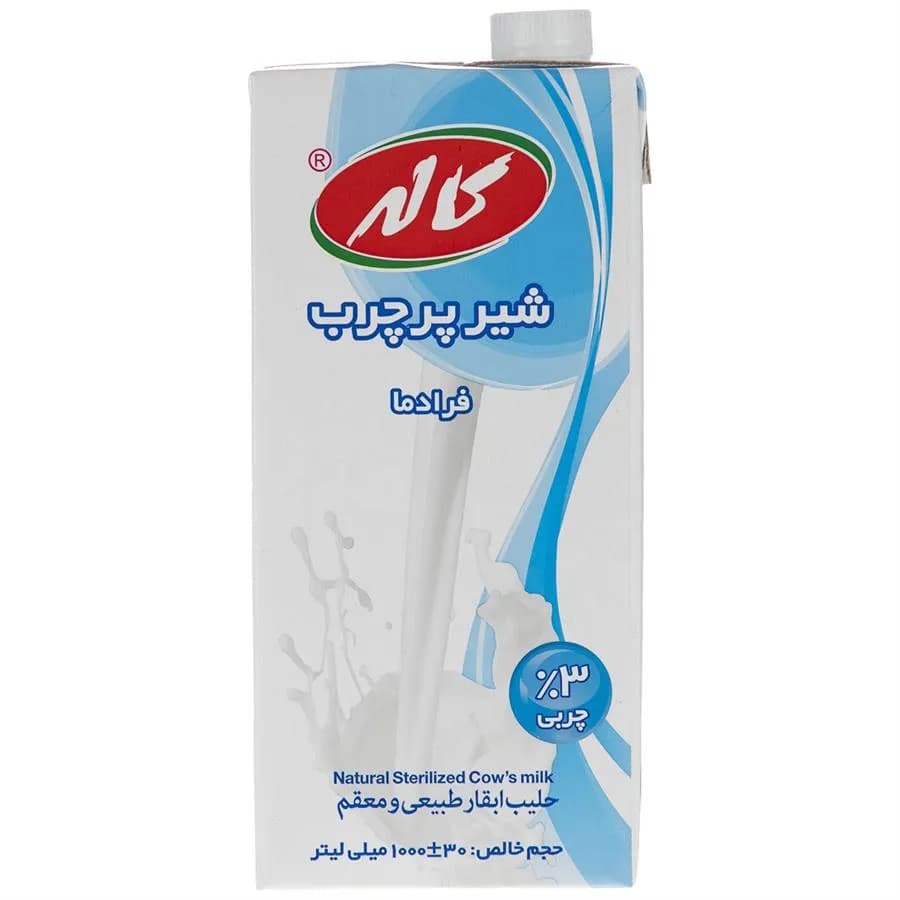 شیر پر چرب کاله 1 لیتر