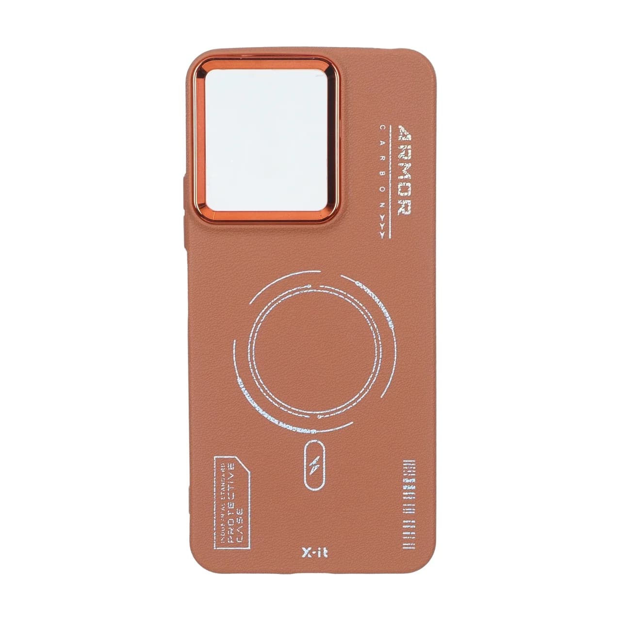 قاب Armor لنز متال Texture طرح مگ سیف Xiaomi Redmi 13C / Poco C65 — تصویر ۲