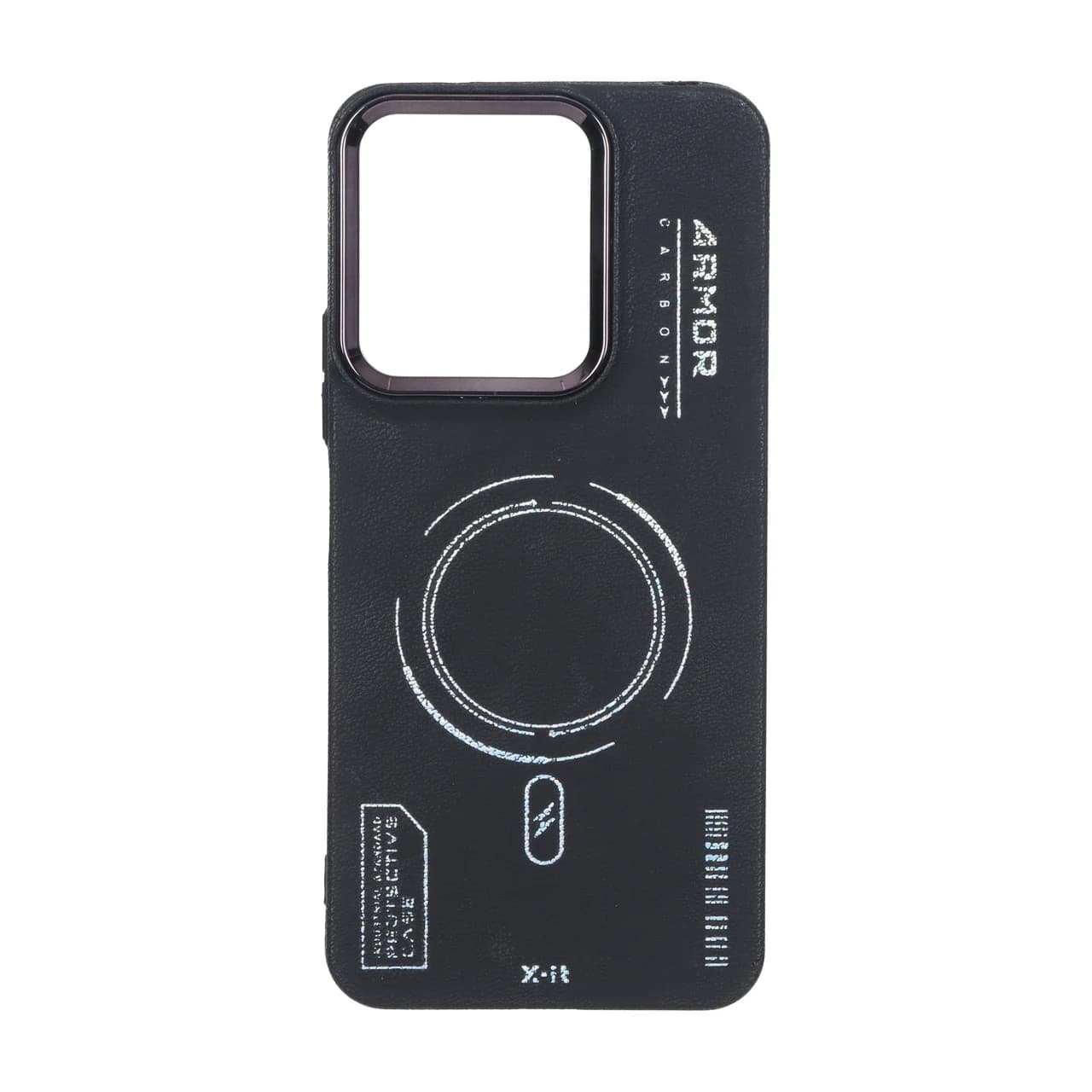 قاب Armor لنز متال Texture طرح مگ سیف Xiaomi Redmi 13C / Poco C65