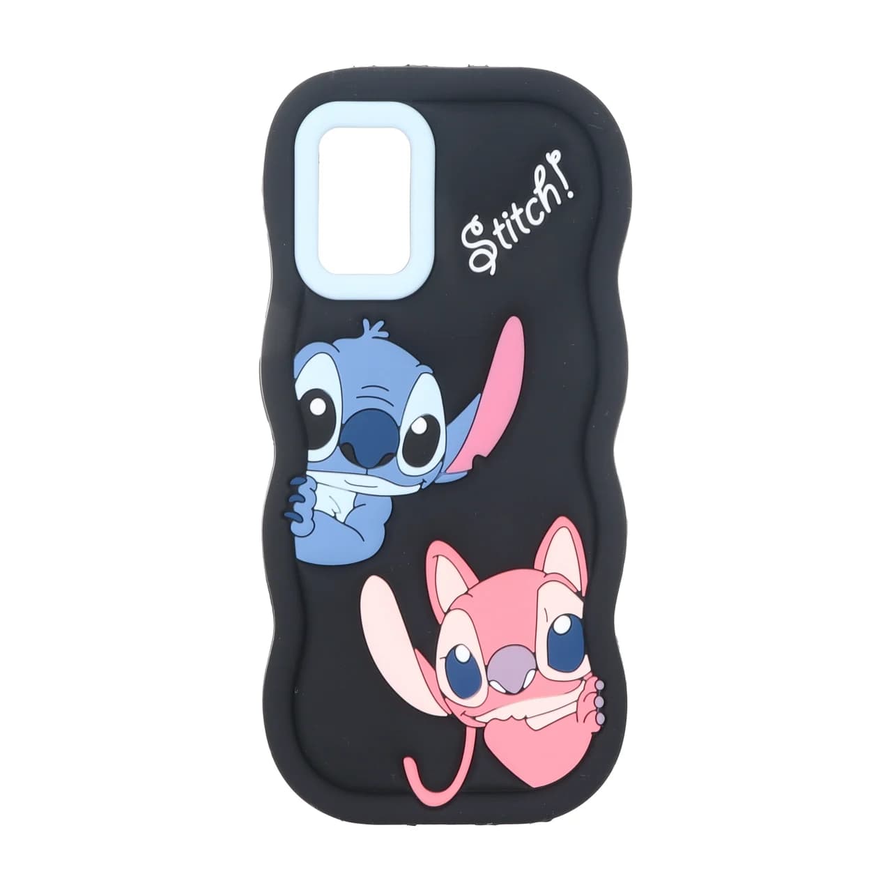 قاب سیلیکونی کنگره ای Stitch برجسته فانتزی Samsung Galaxy A31 / A51 – مشکی