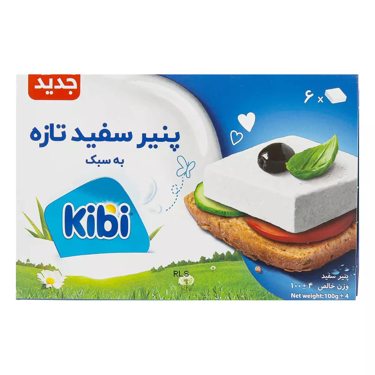پنیر سفید 6 عددی کیبی 100 گرم