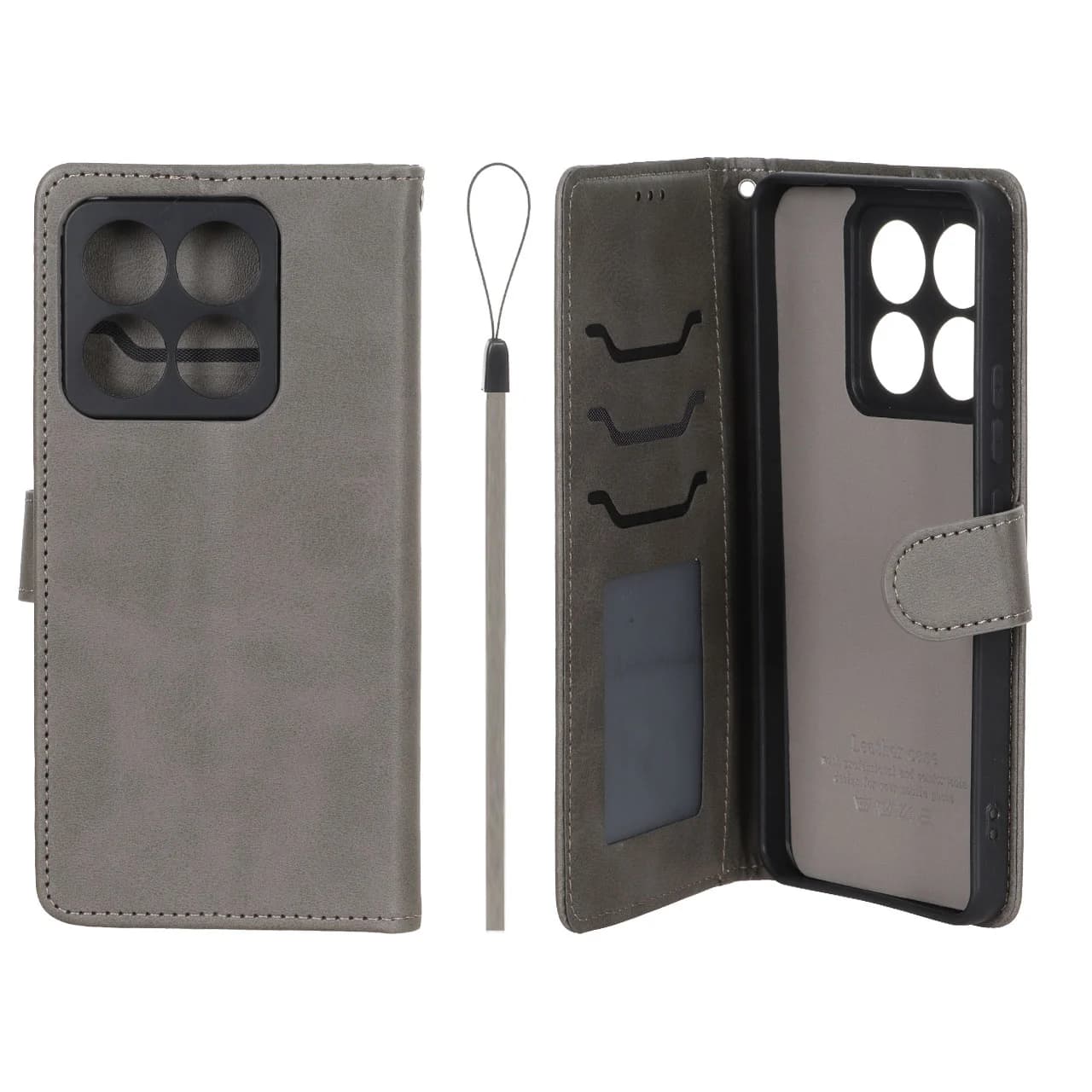 کیف موبایل مگنتی درجه یک داخل خز MNC Plus مدل Xiaomi Mi 14T — تصویر ۲