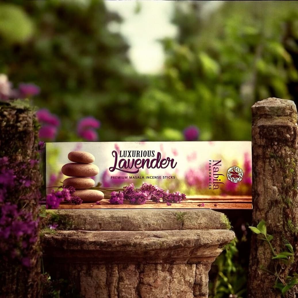 عود دست ساز اسطوخودوس لوکس Luxurious Lavender از برند نابیلا Nabila