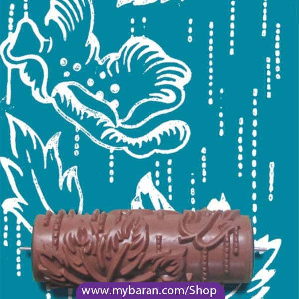 رول غلطک طرح دار GR-41 طرح گل دار ، گل سرخ +