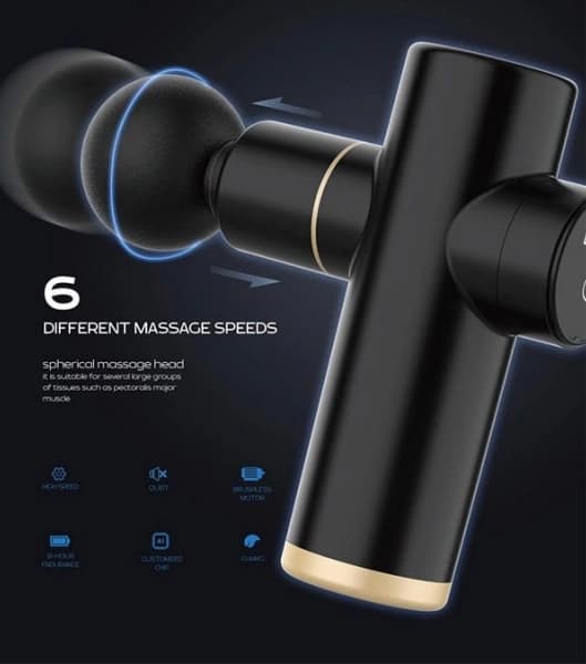 ماساژور تفنگی گرین Contento Portable Massage Gun 2500mAh — تصویر ۳