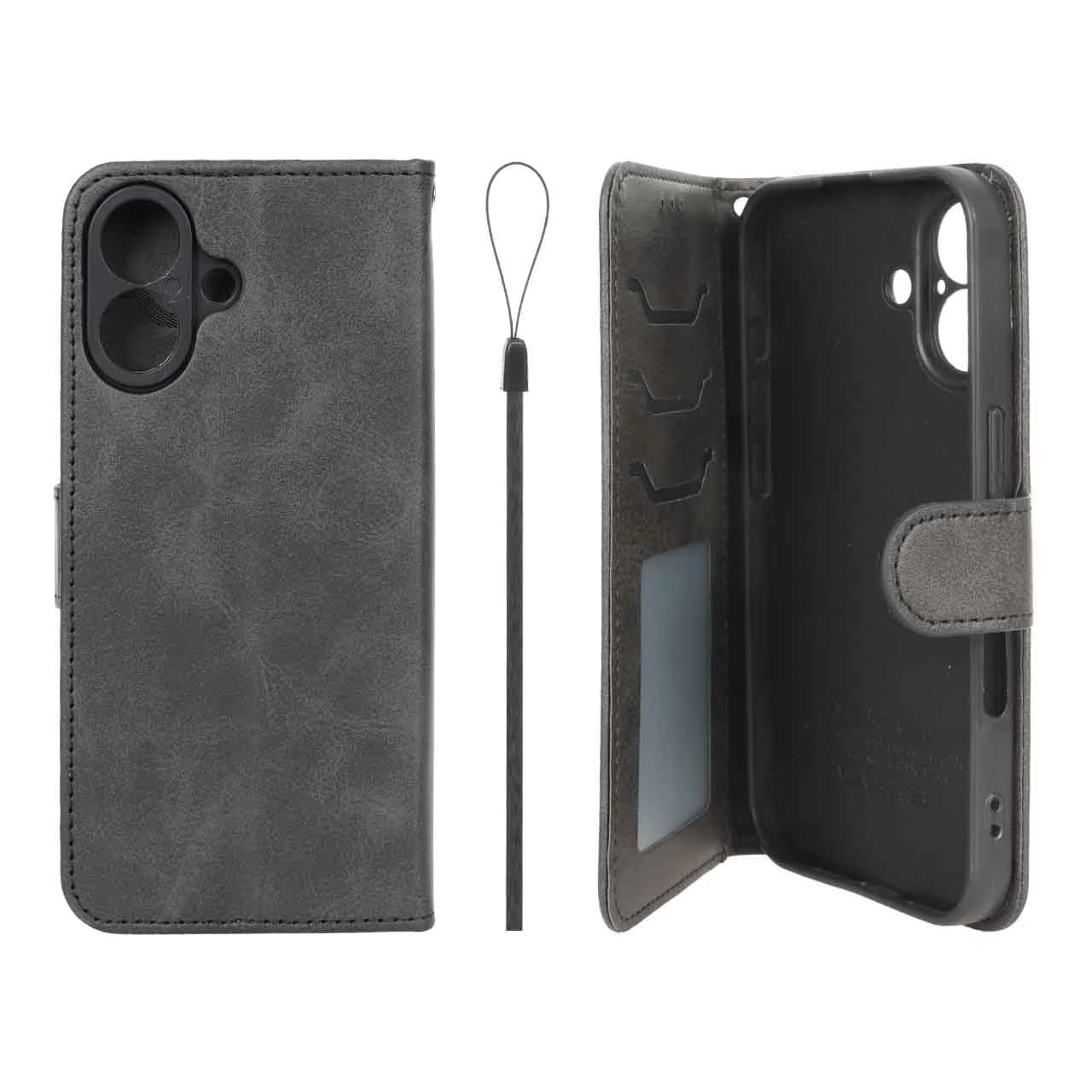 کیف موبایل مگنتی درجه یک داخل خز MNC Plus مدل Apple iPhone 16 — تصویر ۲