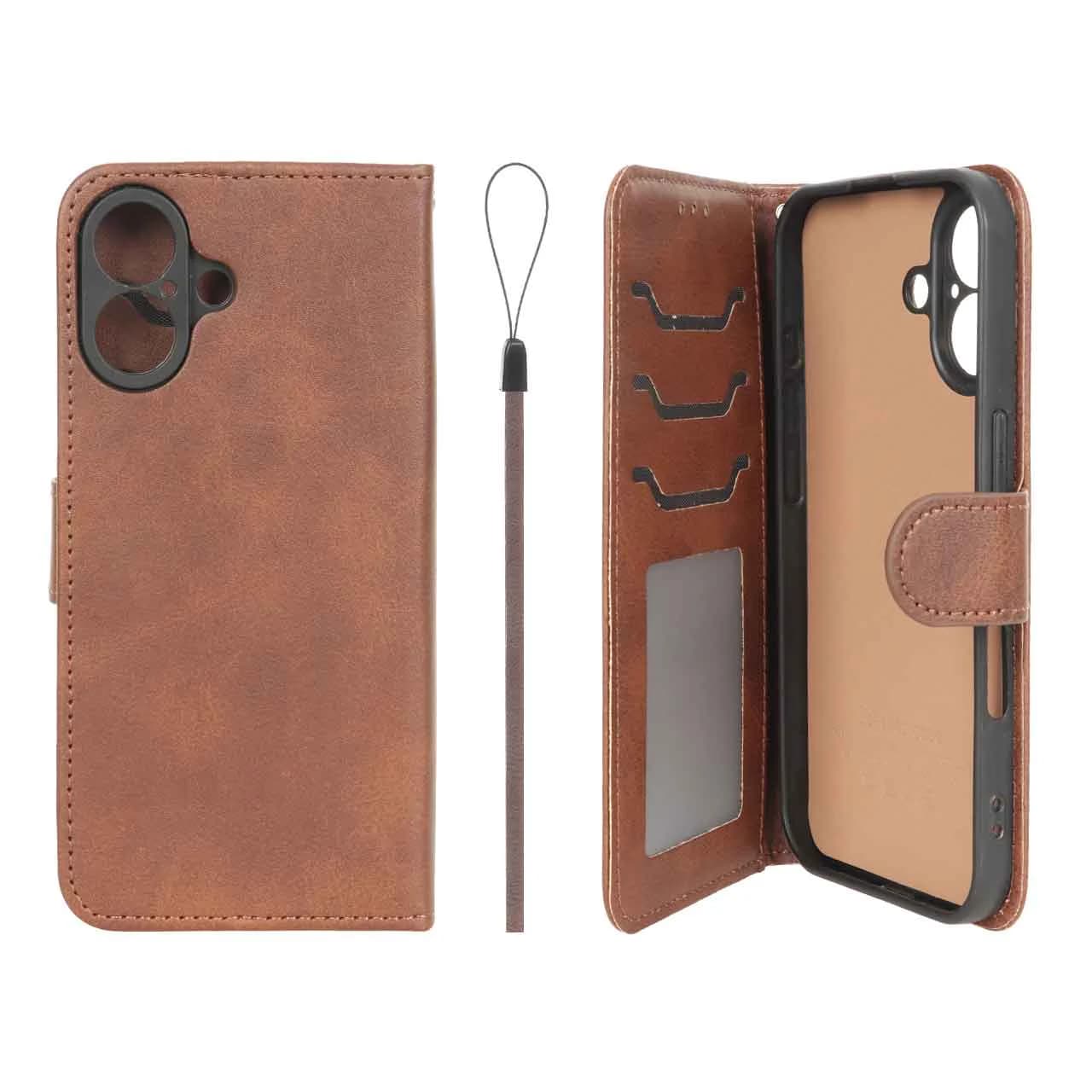 کیف موبایل مگنتی درجه یک داخل خز MNC Plus مدل Apple iPhone 16 — تصویر ۳