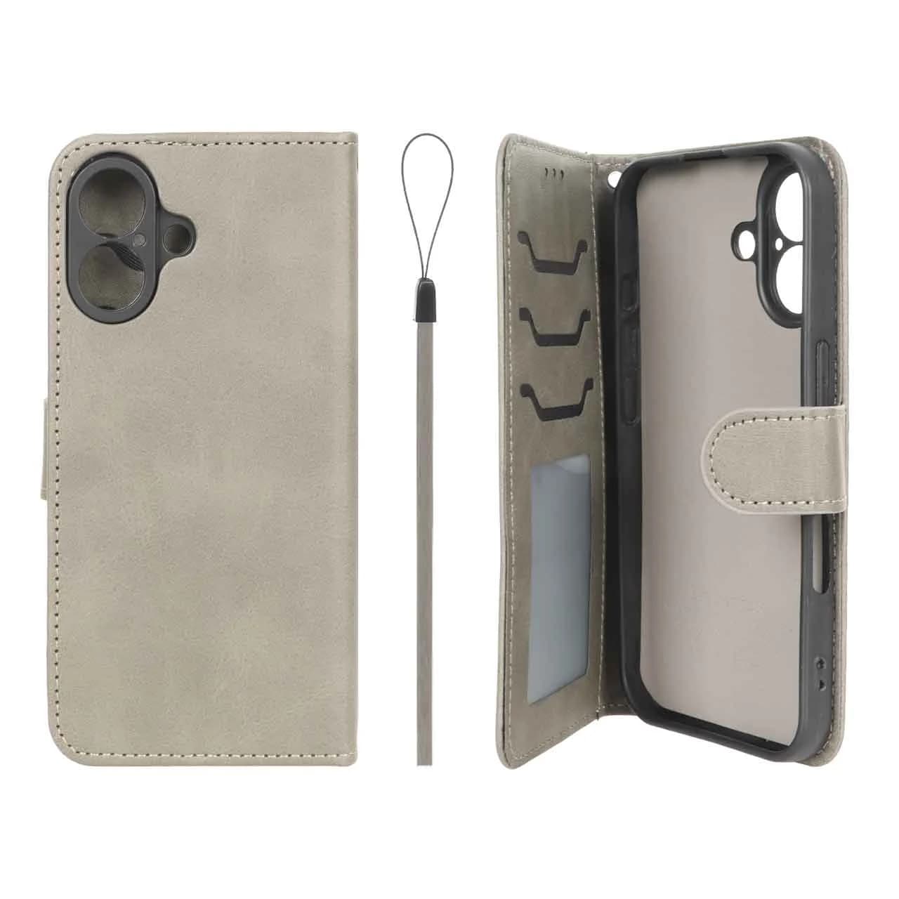 کیف موبایل مگنتی درجه یک داخل خز MNC Plus مدل Apple iPhone 16
