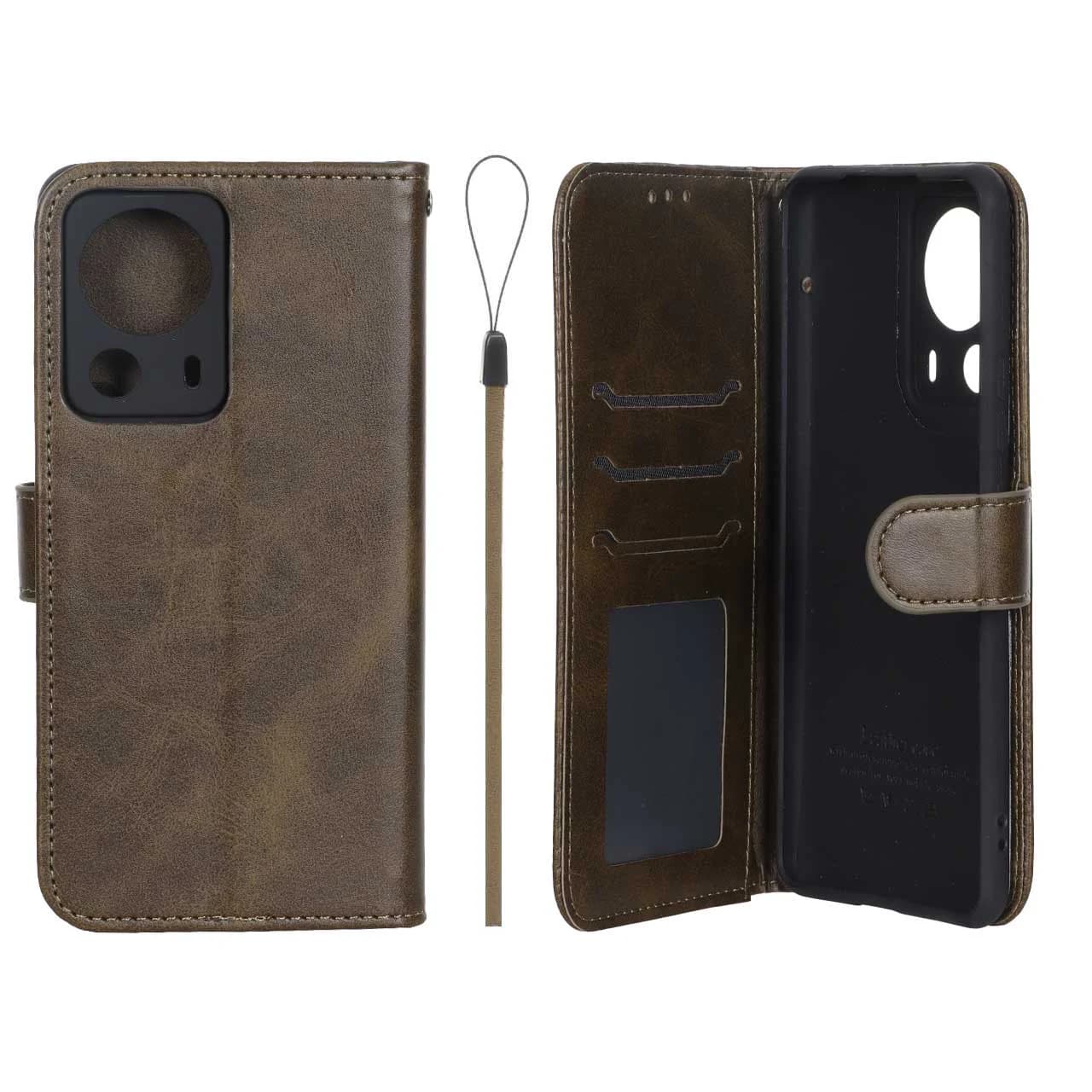 کیف موبایل مگنتی درجه یک داخل خز MNC Plus مدل Xiaomi Mi 13 Lite
