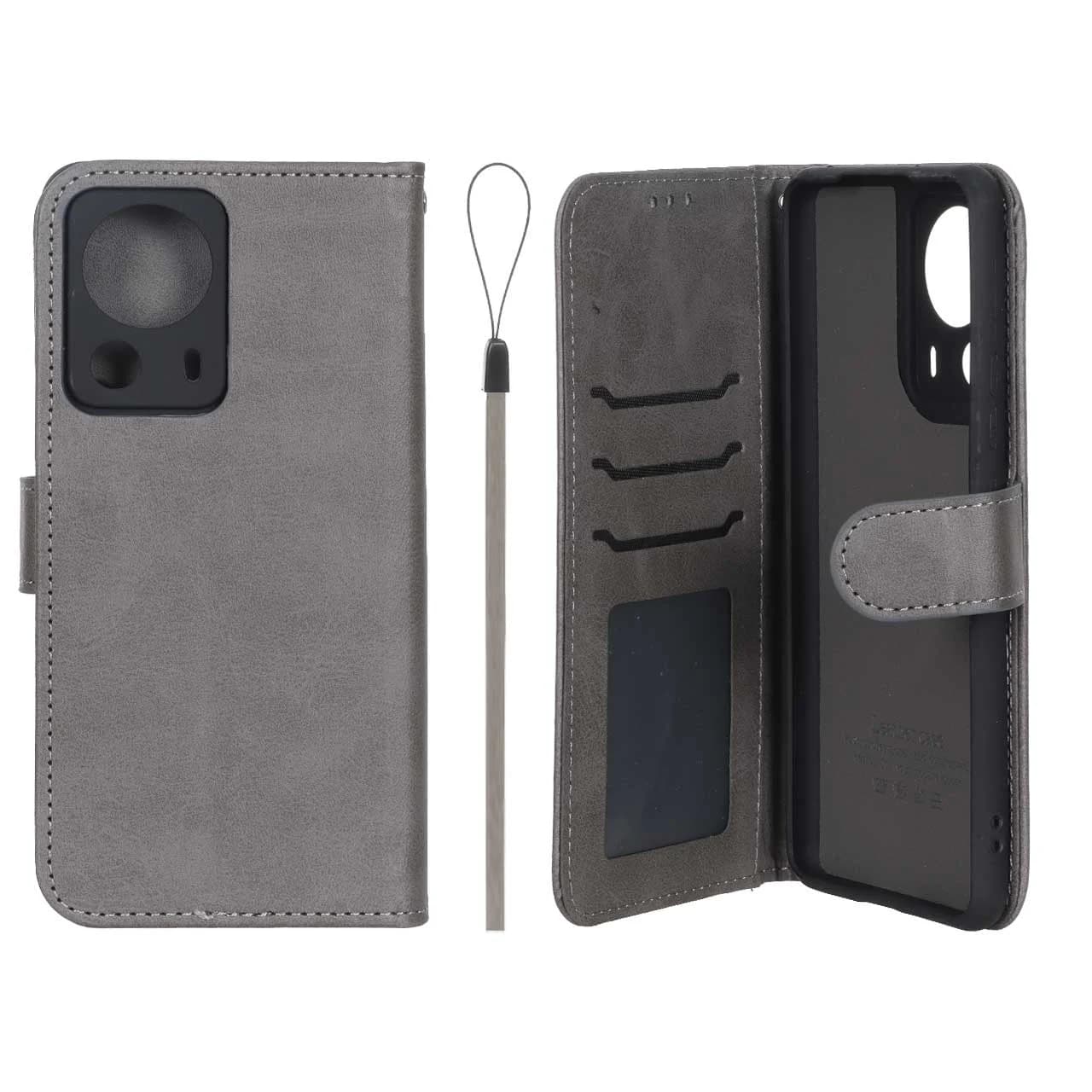 کیف موبایل مگنتی درجه یک داخل خز MNC Plus مدل Xiaomi Mi 13 Lite — تصویر ۴