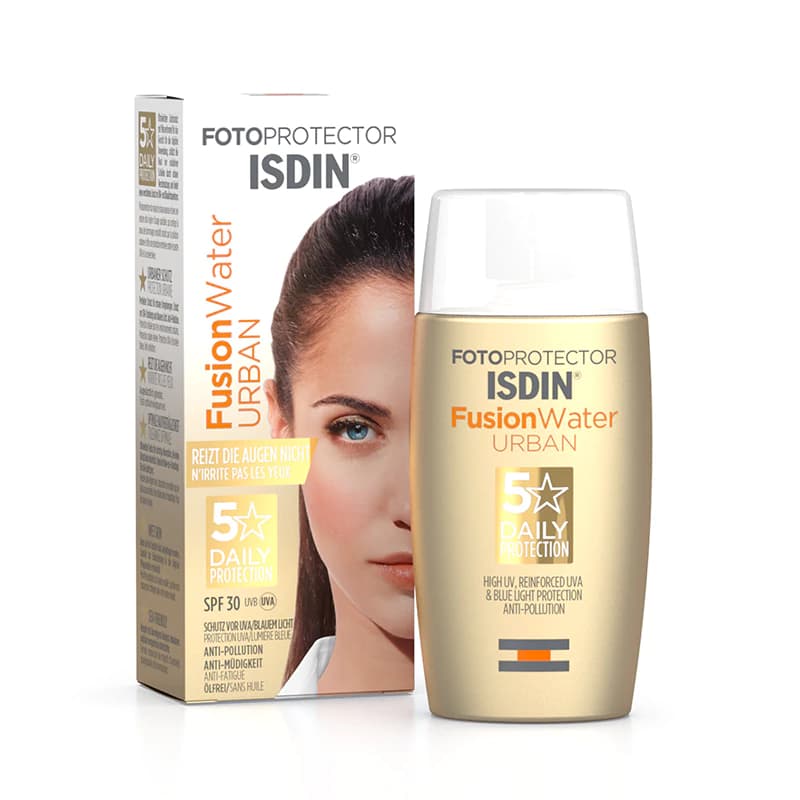 ضد آفتاب فیوژن واتر بی رنگ ایزدین مدل URBAN(SPF30) — تصویر ۷