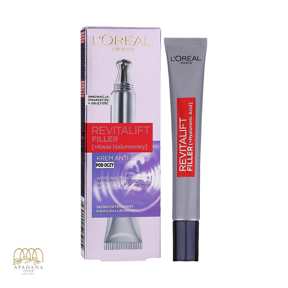 کرم ضد چروک و پر کننده دور چشم لورال رویتالیفت فیلر Revitalift Filler حجم 15 میل